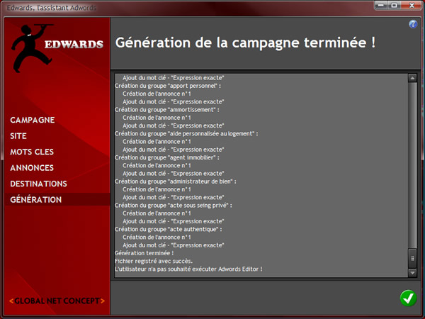 Révision des pages de destination