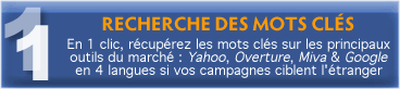 Recherche des mots cl&eacute;s